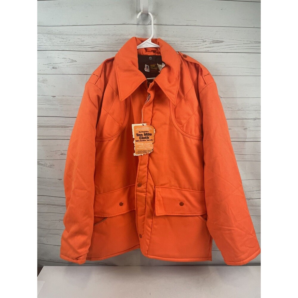 Outdoor Adventures Hunting Jacket Water Repellent Canvas Hunter Orange Coat XL
